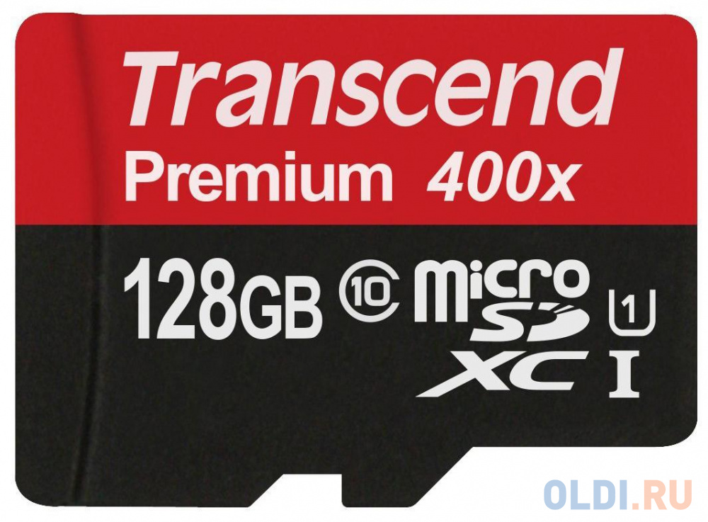 Карта памяти MicroSDXC 128GB Transcend UHS-I U1 + SD Adapter (TS128GUSDU1) в Москвe