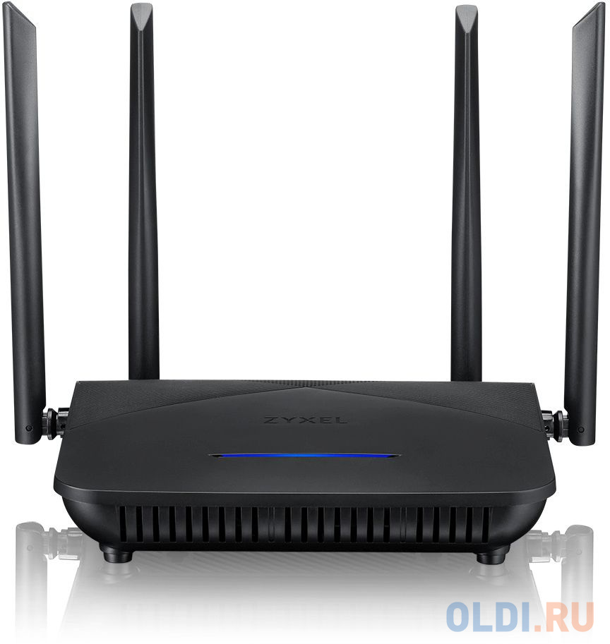 Гигабитный Wi-Fi маршрутизатор Zyxel NBG7510, AX1800, Wi-Fi 6, MU-MIMO, 802.11a/b/g/n/ac/ax (600+1200 Мбит/с), 1xWAN GE, 3xLAN GE (нет поддержки PPTP/ в Москвe