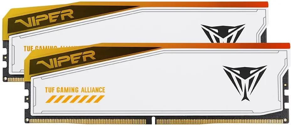 Комплект памяти DDR5 DIMM 32Gb (2x16Gb), 6000MHz, CL36, 1.35V, Patriot Memory, Viper Elite 5 RGB TUF Gaming Alliance (PVER532G60C36KT) Retail