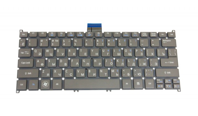 Клавиатура Pitatel для Acer Aspire S3 RU, серая (KB-145R)