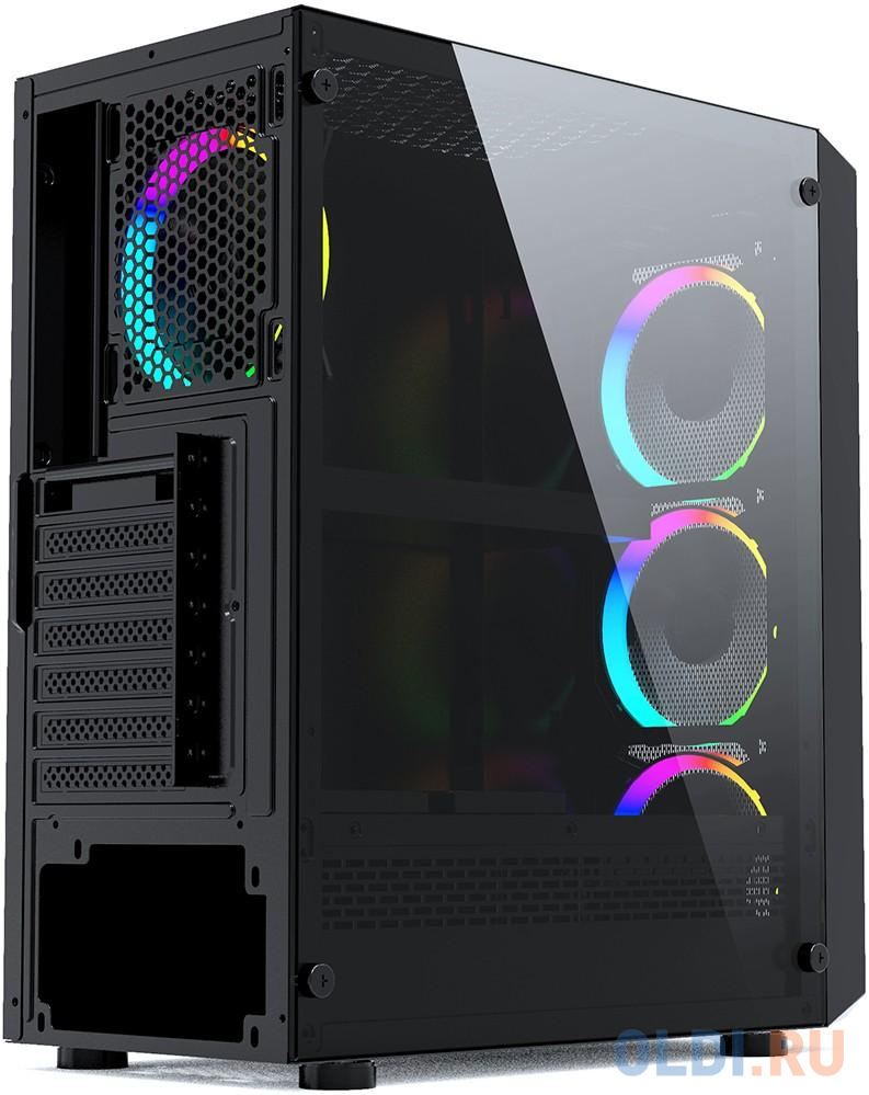 Корпус ATX Powercase CMIZB-L4 Без БП чёрный