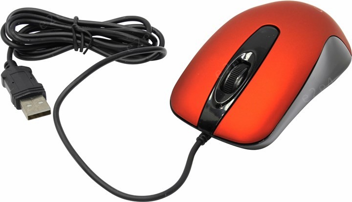 Мышь проводная Gembird MOP-400-R, 1000dpi, оптическая светодиодная, USB, красный