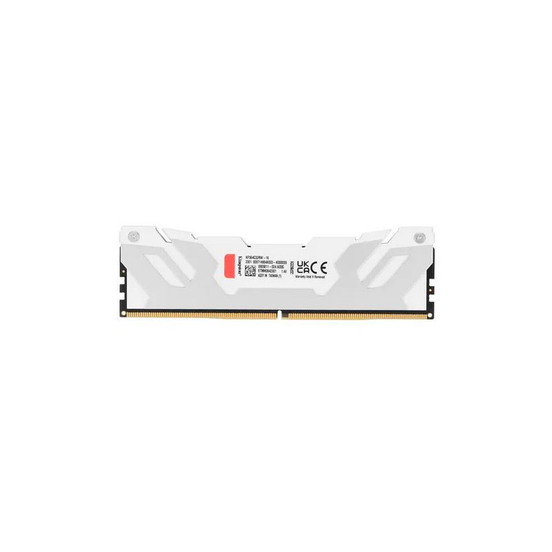 Модуль памяти Kingston Fury Renegade White DDR5 DIMM 6400MHz PC-51200 CL32 KF564C32RW-16