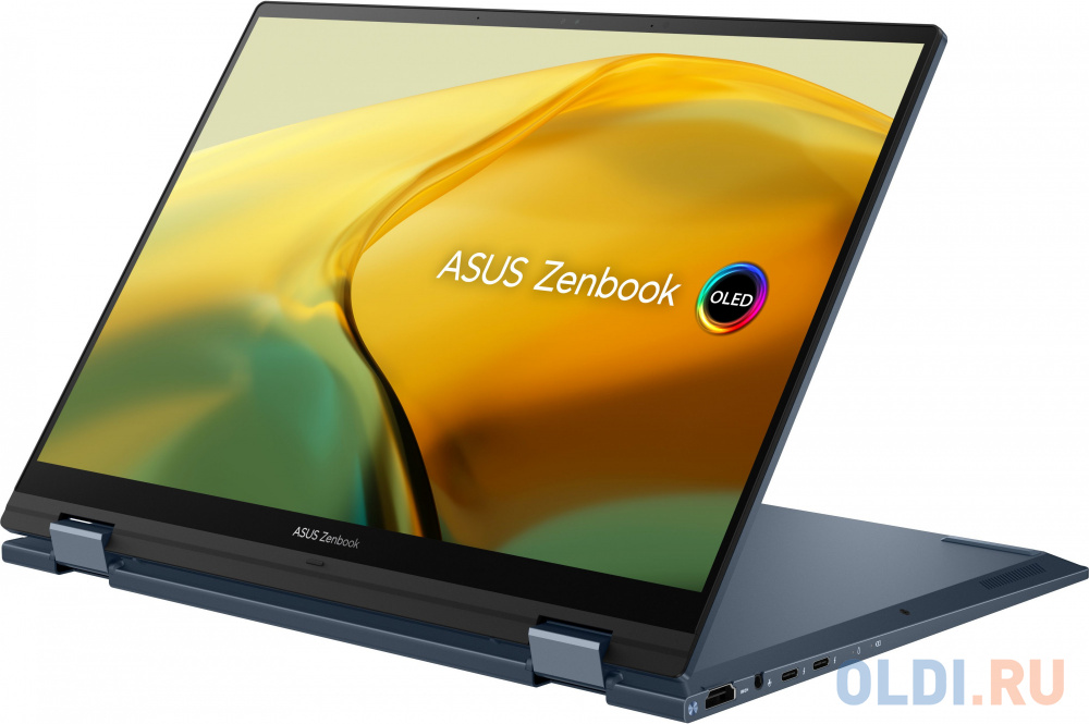 Ноутбук Asus Zenbook 14 Flip OLED UP3404VA-KN184W Core i7 1360P 16Gb SSD1Tb Intel Iris Xe graphics 14" OLED Touch 2.8K (2880x1800) Windows 11 Hom