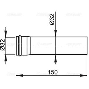 Удлинитель AlcaPlast DN32 (A4000)