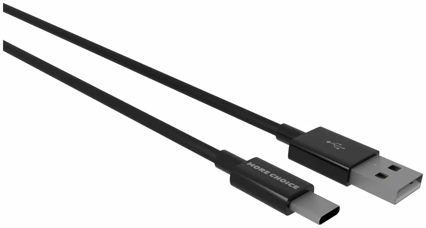 Дата-кабель More choice USB 2.1A для Type-C K24a TPE 1м (Black)