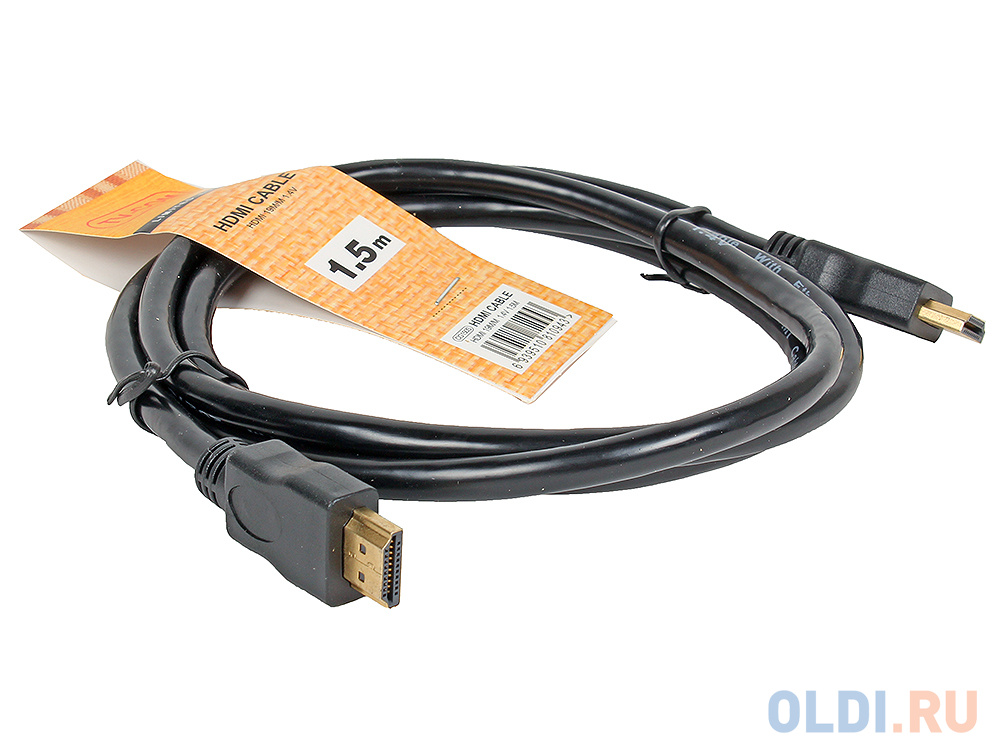 Кабель цифровой HDMI19M to HDMI19M, V1.4+3D, 1.5m, TV-COM  <CG150S-1.5M