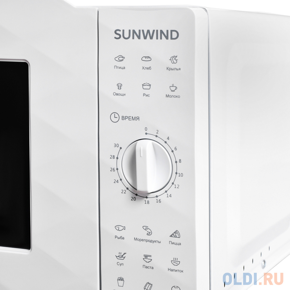 Микроволновая печь SunWind SUN-MW001 600 Вт белый в Москвe