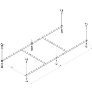 Каркас Am.Pm X-Joy для ванн 180х80 (W94A-180-080W-R)