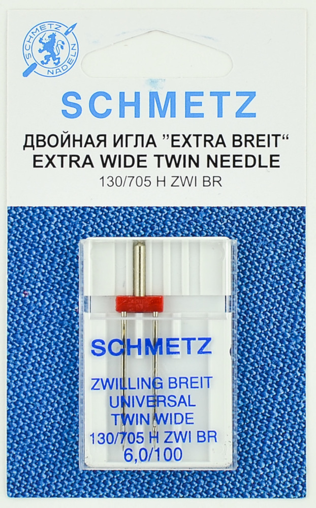 Двойная иглы Schmetz №100/6 130/705H ZWI 1шт