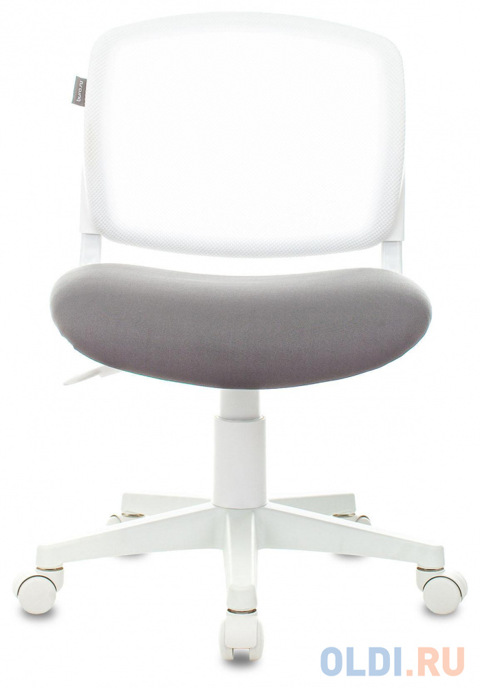 Кресло детское Бюрократ CH-W296NX белый TW-15 сиденье серый Neo Grey сетка/ткань крестов. пластик пластик белый