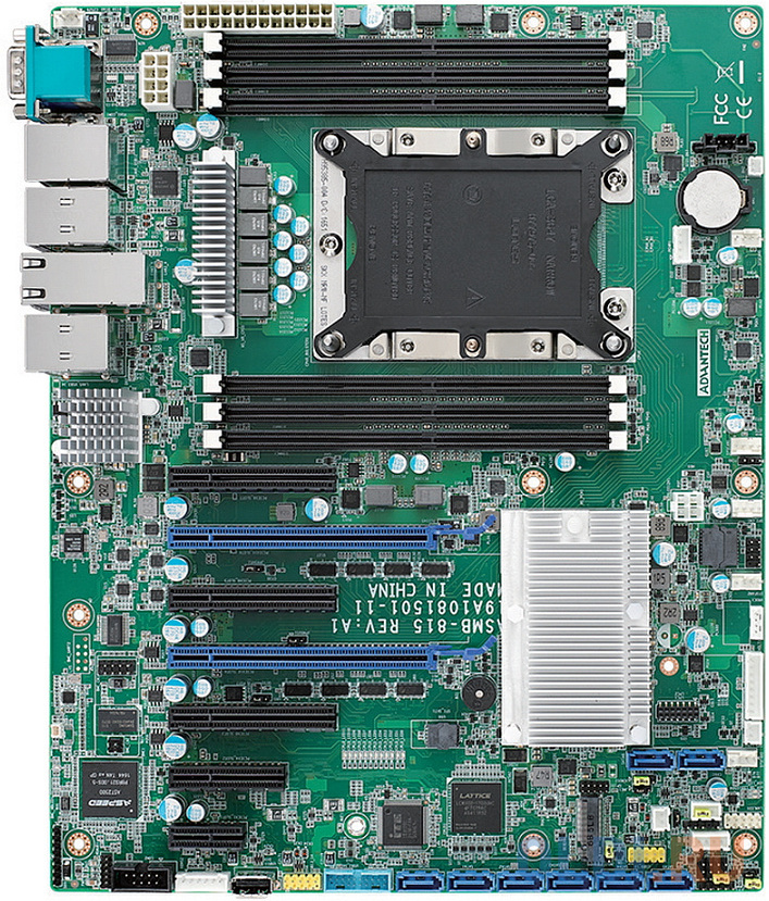 ASMB-815-00A1E,    Advantech LGA 3647-P0 Intel® Xeon® Scalable ATX Server Board with 6 DDR4, 5 PCIe x8 or 2 PCIe x16 and 1 PCIe x8, 8 SATA3, 6 USB3.0,