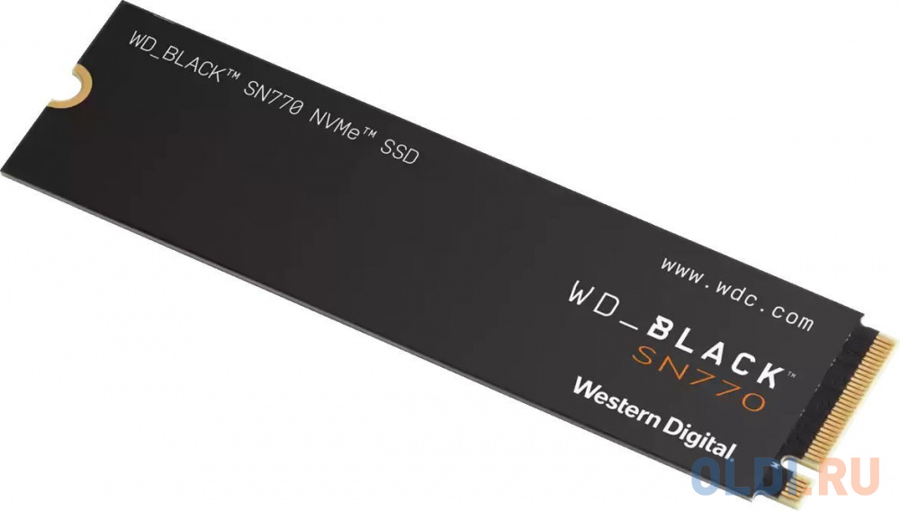 Твердотельный накопитель 250Gb WD Black SN770 NVMe WDS250G3X0E, 4000/2000MB/s, IOPs 240000/470000, TBW 200 {10} (887326)