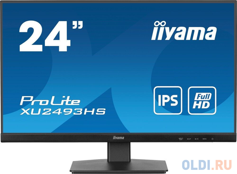 LCD IIYAMA 23.8'' XU2493HS-B6 черный {IPS 1920x1080 100Hz 250cd HDMI DisplayPort M/M}