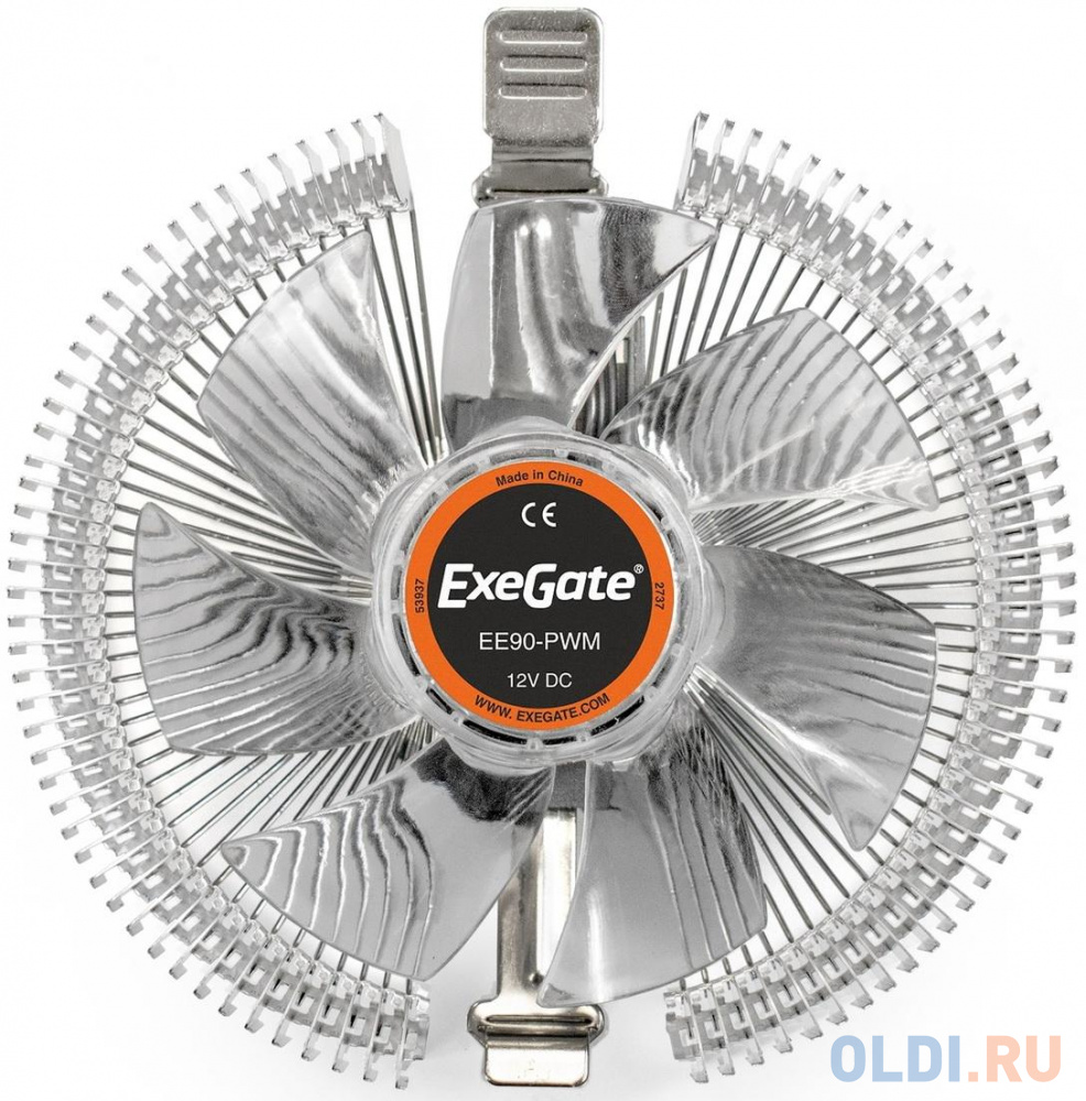 Exegate EX286150RUS Кулер ExeGate EE90-PWM (Al, LGA775/1150/1151/1155/1156/1200/AM2/AM2+/AM3/AM3+/AM4/FM1/FM2/754/939/940, TDP 75W, Fan 90mm, PWM, 800 в Москвe