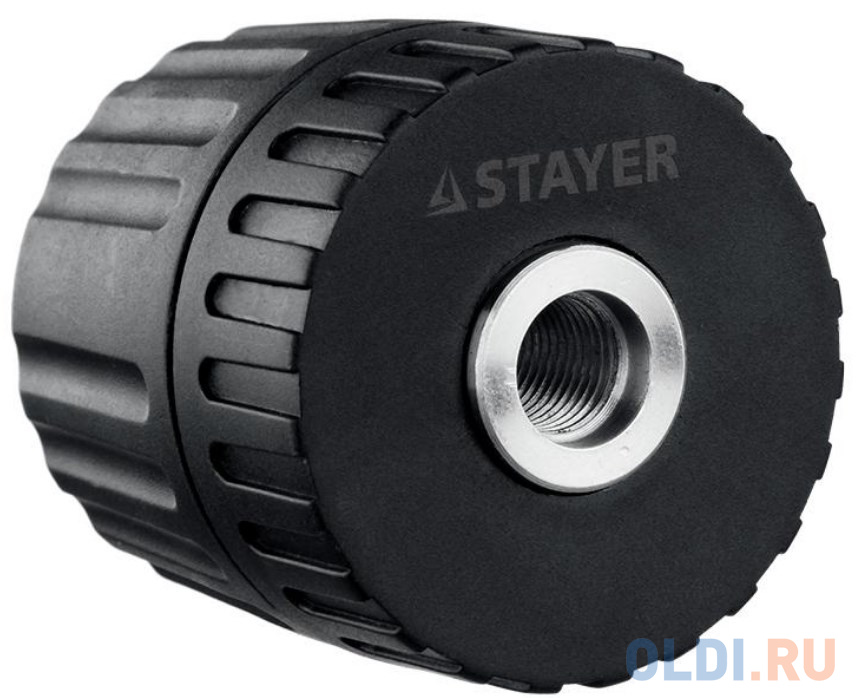 Патрон STAYER 29052-13-1/2  бзп для дрели 13мм пос. резьба 1/2 д 2.0-13мм пластиковый корпус