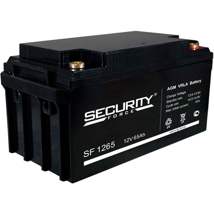 Аккумуляторная батарея для ОПС Security Force SF1265, 12V, 65Ah