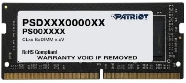 Память оперативная DDR4 Patriot Memory 4Gb 2666MHz (PSD44G266682S) в Москвe