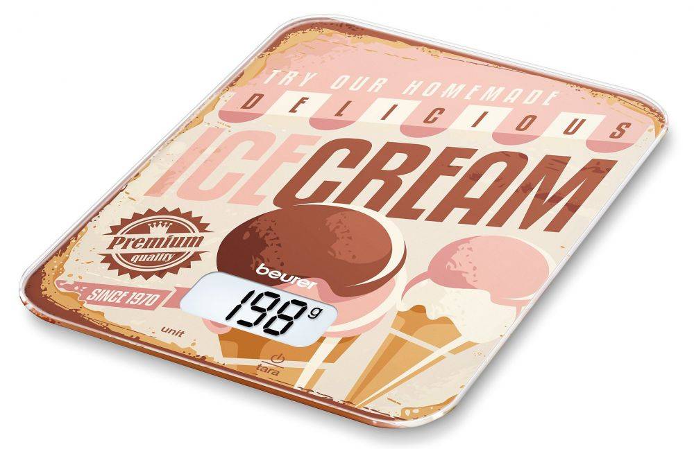 Весы кухонные Beurer KS19 Ice Cream рисунок (704.02)
