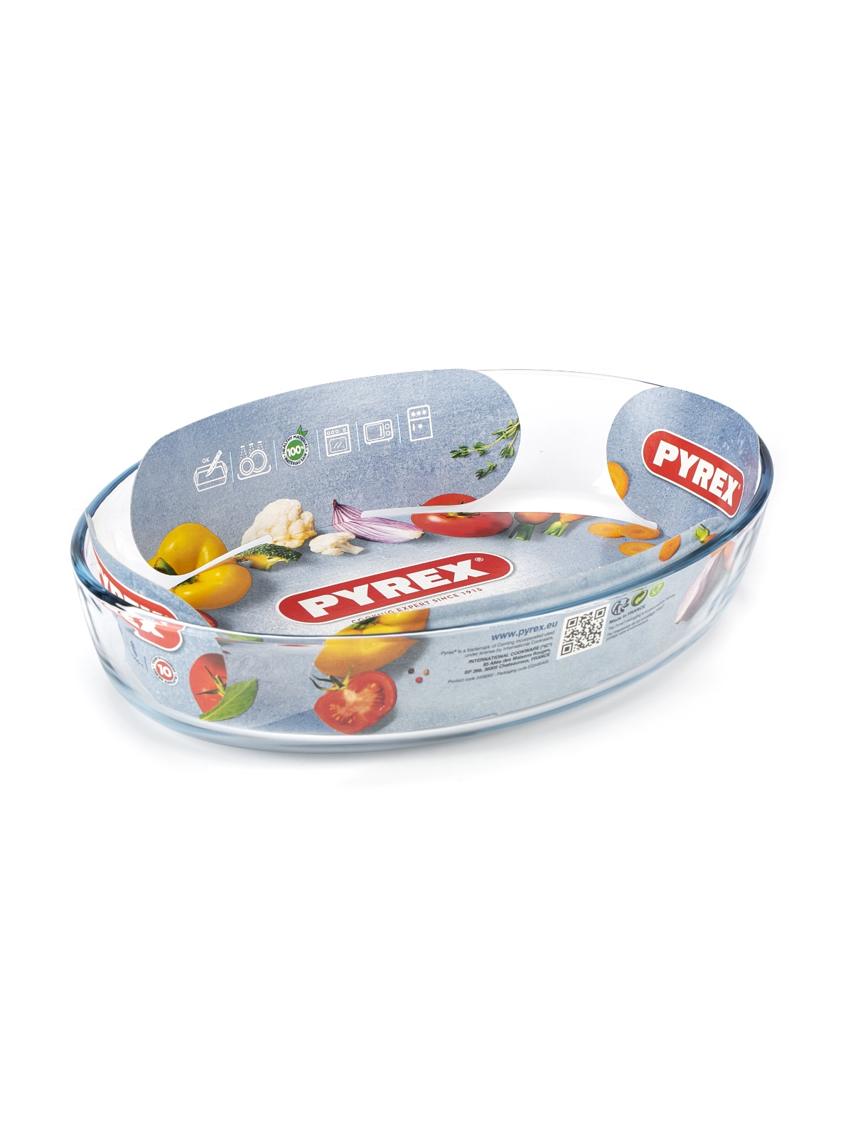 Блюдо для запекания и выпечки SMART COOKING 30х21см овальное PYREX 345B000/5044