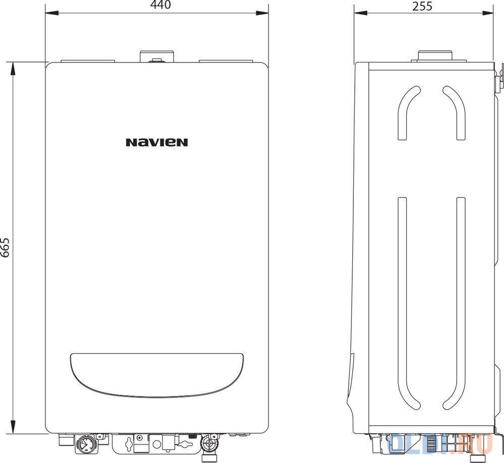 Котёл газовый настенный одноконтурный Navien DELUXE ONE-35K