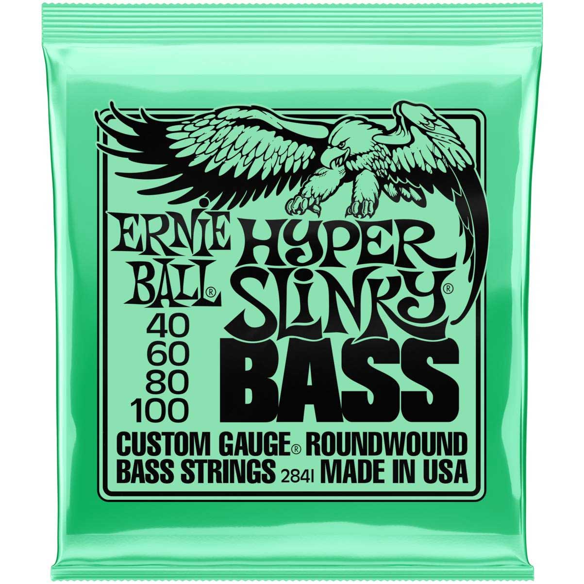 Струны для бас-гитары ERNIE BALL 2841 Nickel Wound Slinky Hyper 40-100