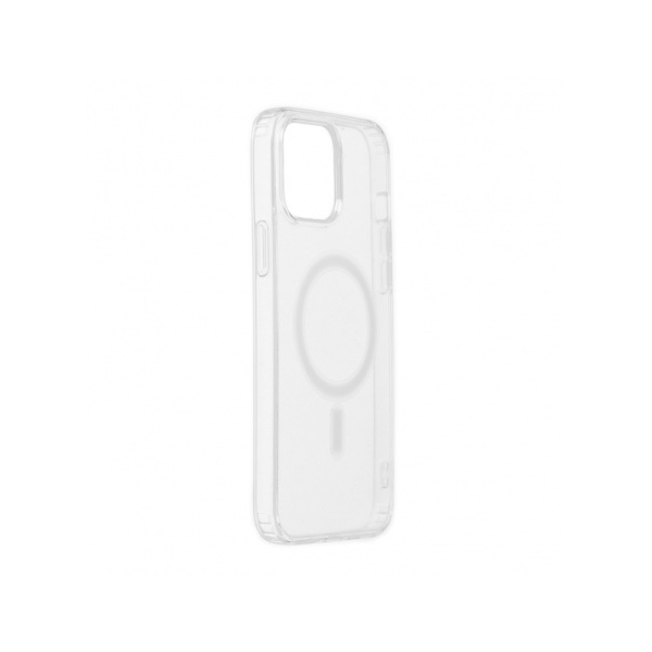 Накладка пластик mObility для iPhone 13 Pro, для MagSafe, с силиконовым краем, прозрачная