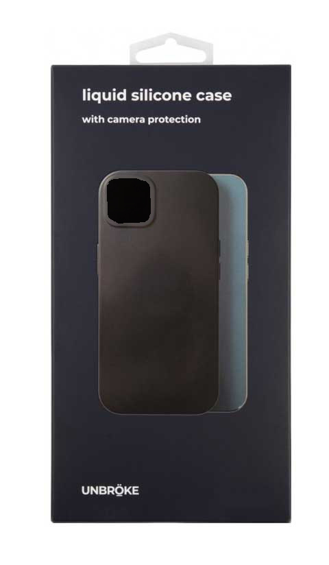 Накладка UNBROKE liquid silicone case для Xiaomi Redmi Note 11s 5G, черная
