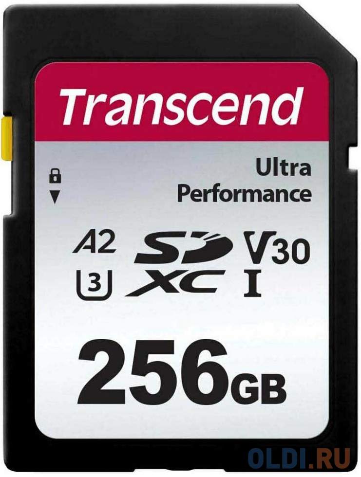 Карта памяти SDXC Transcend 340S, 256 Гб, UHS-I Class U3 V30 A2 в Москвe