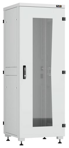 Шкаф телекоммуникационный напольный 33U 600x600 мм, стекло/металл, серый, разборный, TLK Lite II (TFI-336060-GHMH-R-GY)