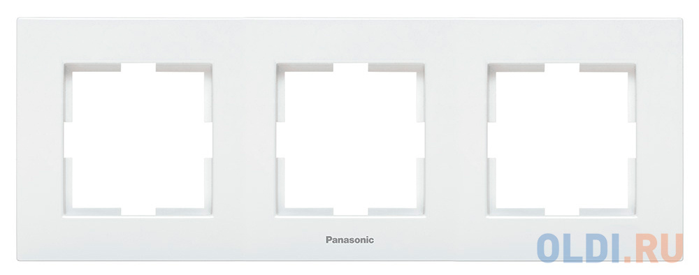 Рамка Panasonic Karre Plus WKTF08032WH-RU 3x горизонтальный монтаж пластик белый (упак.:1шт)