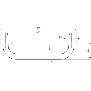 Поручень Ideal Standard Iom 30 см (A9126AA)