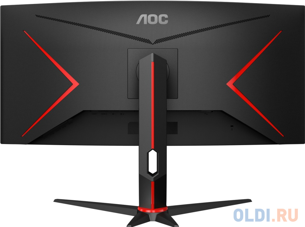 МОНИТОР 34" AOC CU34G2XP Black-Red (VA, изогнутый, 3440x1440, 180Hz, 1 ms, 178°/178°, 300 cd/m, 80M:1, +2xHDMI 2.0, DP)