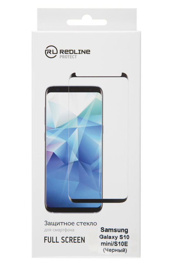 Защитное стекло Redline черный для Samsung Galaxy S10e (УТ000017174)