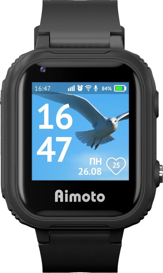 Умные часы детские Aimoto Pro 4G, 1.4" IPS, черный (8100801)