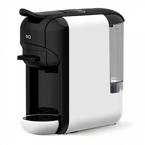 Кофеварка капсульная/капельная BQ CM3000, 1.45 кВт, кофе капсульный / молотый, 600 мл, черный/белый