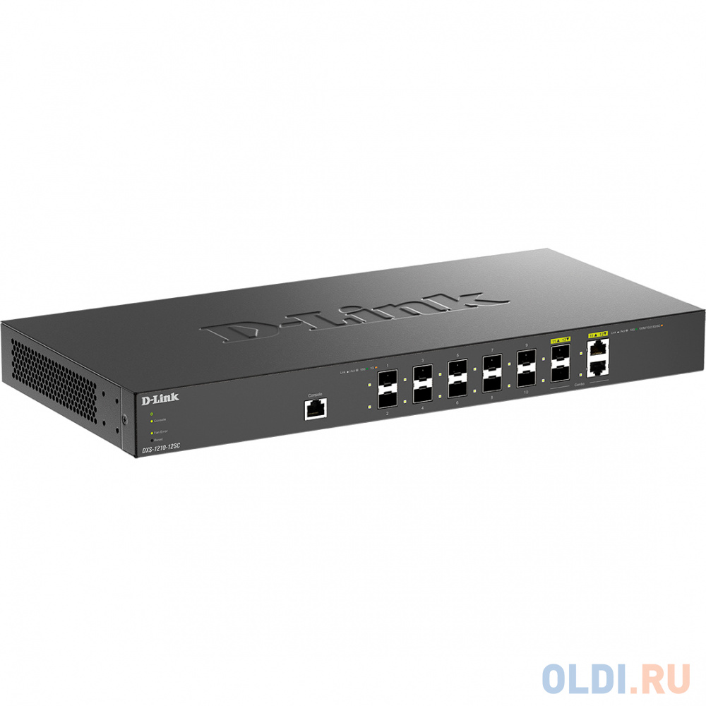 D-Link PROJ Smart L2+ Switch 10x10GBase-X SFP+, 2xCombo 10GBase-T/SFP+, CLI, RJ45 Console в Москвe