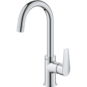 Смеситель для раковины Grohe BauEdge с донным клапаном, хром (23760001)