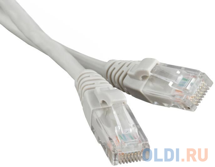 Патч-корд UTP 6 категории 1м Hyperline PC-LPM-UTP-RJ45-RJ45-C6-1M-LSZH-GY LSZH серый