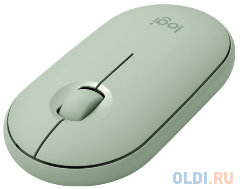 Мышь беспроводная Logitech Pebble M350 зелёный USB + Bluetooth 910-005720