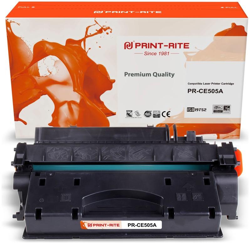 Картридж лазерный Print-Rite PR-CE505A (№05A/CE505A), черный, 2700 страниц, совместимый для LaserJet P2035 / P2035N / P2055D / P2055DN