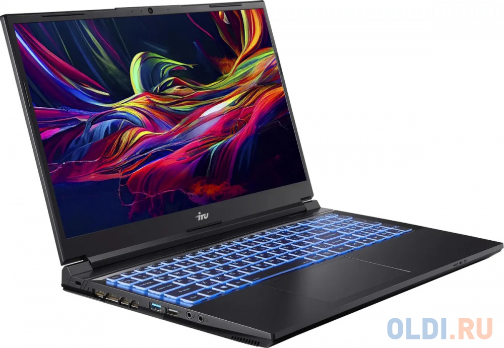 Ноутбук IRU Калибр 15ALC Core i5 12500H 32Gb SSD512Gb NVIDIA GeForce RTX 3060 6Gb 15.6" IPS FHD (1920x1080) Free DOS black WiFi BT Cam 3465mAh (1