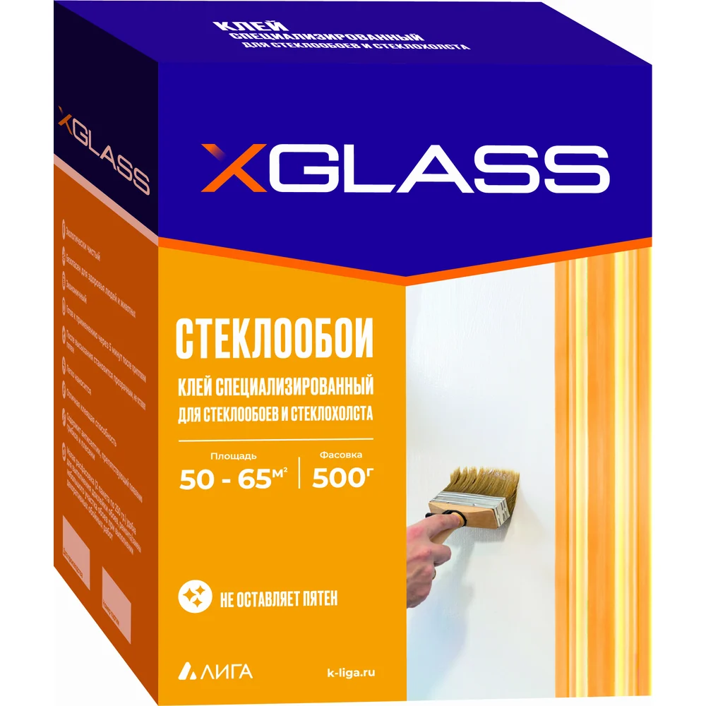 Сухой клей для стеклообоев X-Glass в Москвe