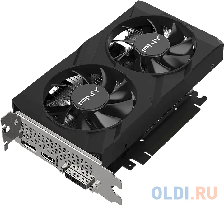 PNY Видеокарта PNY NVIDIA PNY GEFORCE® GTX 1650 4GB Dual Fan (VCG16514D6DFXPB1)