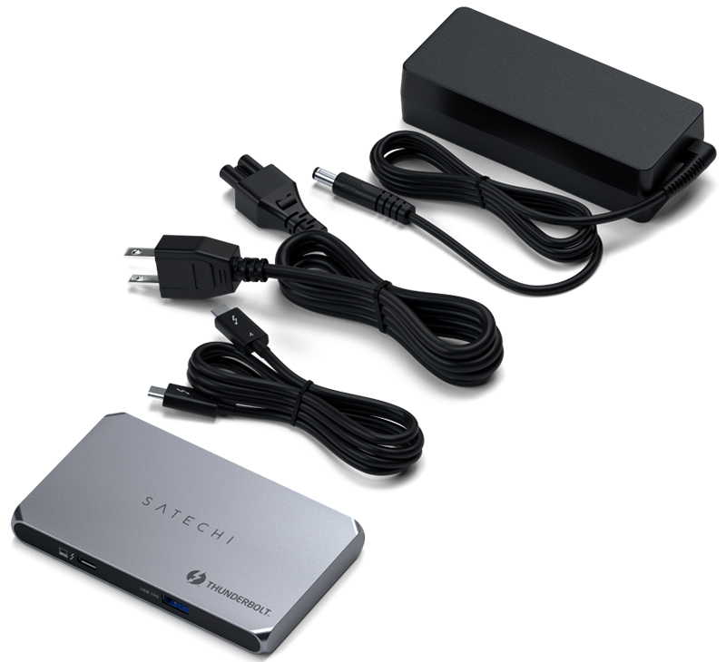 Хаб USB Satechi Thunderbolt 4 Slim Hub Space Grey ST-T4SHM-EU