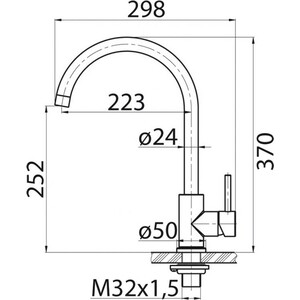 Смеситель для кухни BelBagno сатин (BB-LAM03-IN)