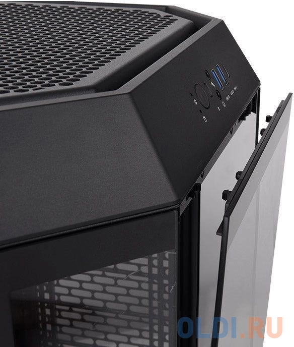 Корпус Thermaltake The Tower 300 черный без БП mATX 11x120mm 5x140mm 2xUSB3.0 2xUSB3.1 audio bott PSU