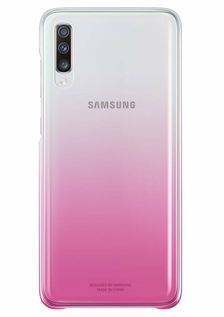 Чехол (клип-кейс) Samsung Galaxy A70 Gradation Cover розовый (EF-AA705CPEGRU)