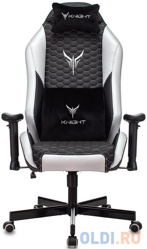 Кресло для геймеров Knight Neon чёрный серебристый