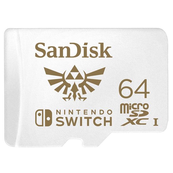 Карта памяти SanDisk and Nintendo Cobranded microSDXC 64Gb Class 10 (SDSQXAT-064G-GNCZN) в Москвe